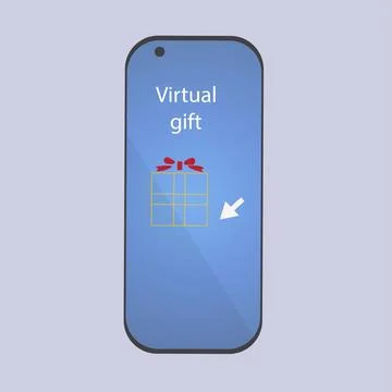 Digitally gift Stock Illustration