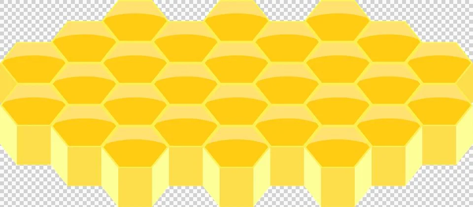 A digitally rendered honeycomb pattern featuring hexagon shapes in shades o.. Illustrazione stock
