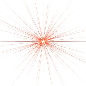 Digitally rendered Light effect rays flash radiance of star or sun white glow Stock Illustration