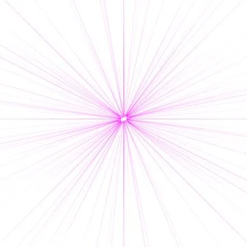 Digitally rendered Light effect rays flash radiance of star or sun white glow Stock Illustration