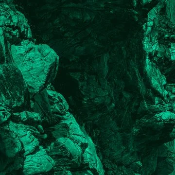 Digitally stylized emerald rock texture with natural patterns Stock Photos