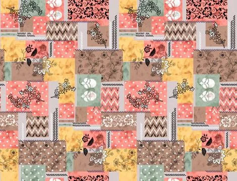 Digital,Printing,Textile,Pattern,Wallpaper,,Abstract,,Shirting,Design Ilustração Stock