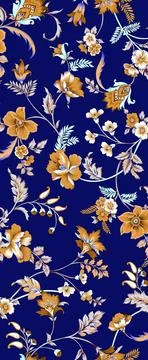 Digital,Textile,Design,Allover,Pattern,With,Mughal,Art,And,Background 스톡 일러스트