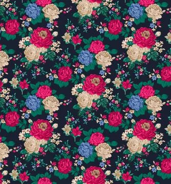 Digital,Textile,Design,Front,Back,And,Saleeves,Allover,Design Stock Illustration