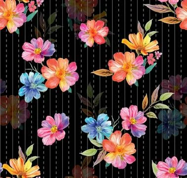 Digital,Textile,Pattern,,Allover,Pattern,,Floral,Pattern,,Shirt,Design,,Kids イラスト素材