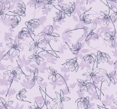 Digital,Textile,Texture,Allover,Flower Illustration