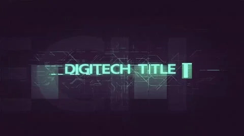 Digitech Title Stock After Effects