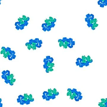 Digitization of processes business manager isometric icon seamless pattern Ilustración de archivo