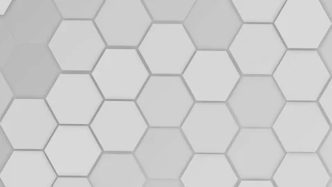 Digitize geometric white polygon Premium luxury smooth pattern  animation 4k. Stock Footage 255371305