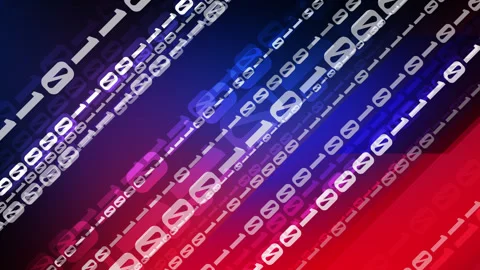 Digitize your world embody the essence of binary code in the age of big data. Video stock 251936633