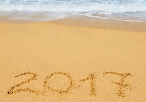 Digits  2017 on the sand Photos