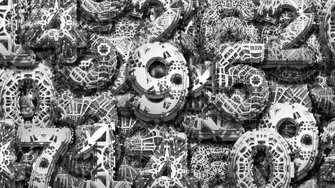 Digits from Complex Structure BG 3 库存影片 102044854