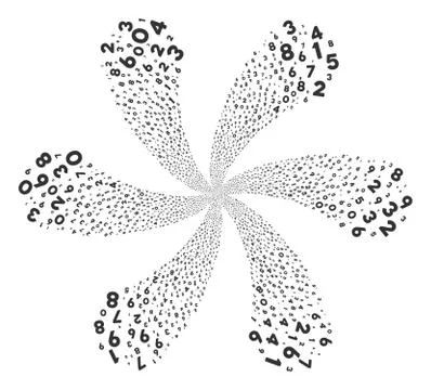 Digits Cycle Bang 스톡 일러스트