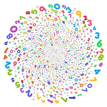 Digits Cycle Twist 스톡 일러스트