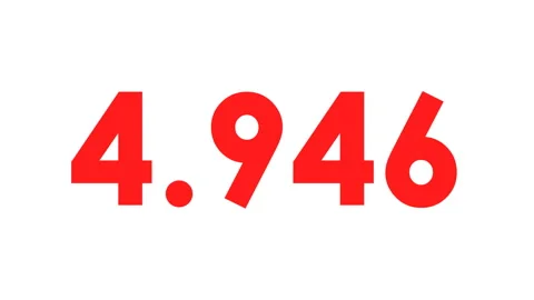 Digits fast counting from 0 to 5.000 Stock Footage 259659180