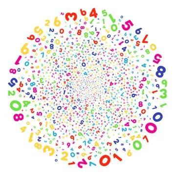 Digits Fireworks Globula 스톡 일러스트