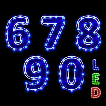 Digits Stock Illustration