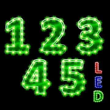 Digits Stock Illustration