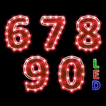 Digits Stock Illustration