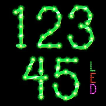 Digits Stock Illustration