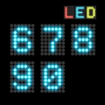 Digits Stock Illustration