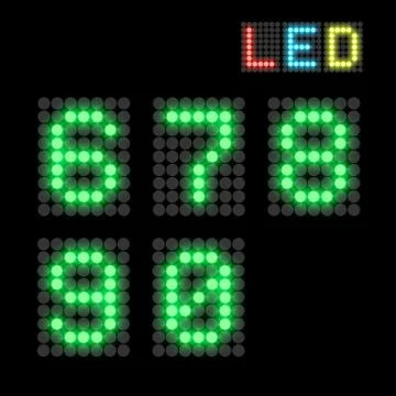 Digits Stock Illustration