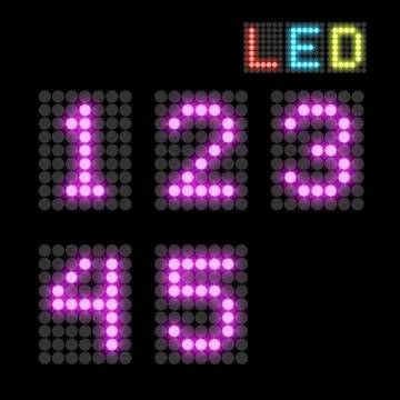 Digits Illustrazione stock