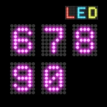 Digits Stock Illustration