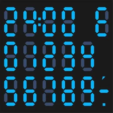 Digits Illustrazione stock