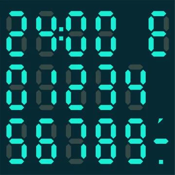 Digits Illustrazione stock
