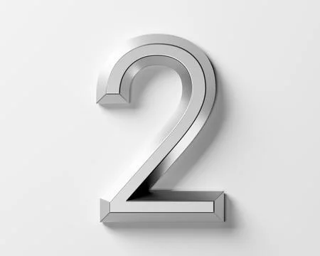 Digits made of metal Stock Illustration