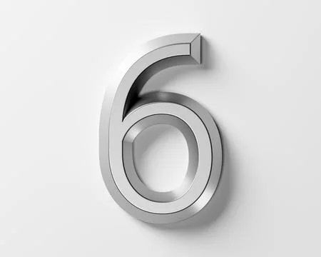 Digits made of metal Stock Illustration
