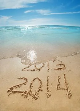 Digits  on the sand Fotos Stock