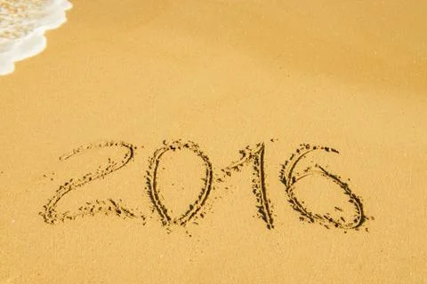 Digits  on the sand Fotos de archivo