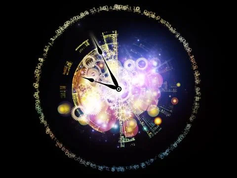Digits of Time Stock Illustration