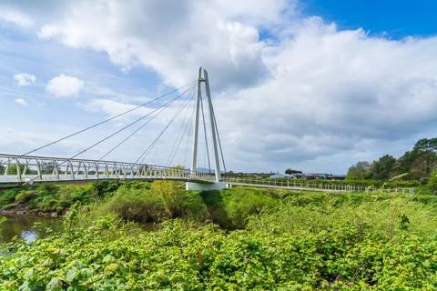 Diglis Bridge over the River Severn in Worcester in the UK Stock Photos