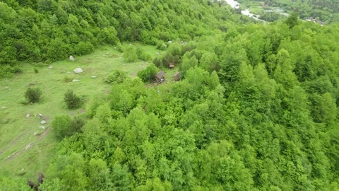 DIGORA GORGE, NORTH OSSETIA ― MAY 31, 2024: Tourist rest area on trail Stock Footage 337462599