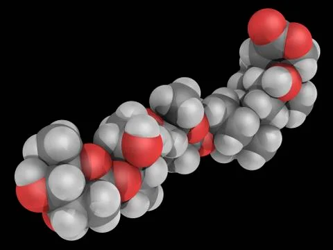 Digoxin drug molecule Stock Illustration