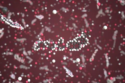 Digoxin molecule. Conceptual molecular model. Chemical 3d rendering Stock Illustration