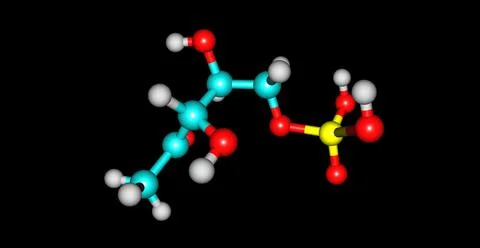 Dihydrogen phosphate molecular structure isolated on black Stock Illustration