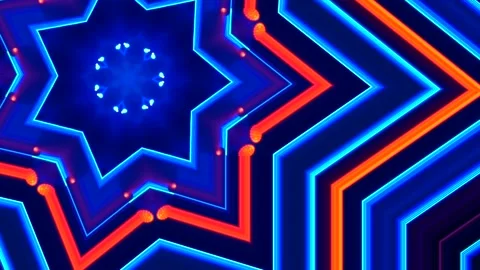 Dijital geometric show Stock Footage 212056874