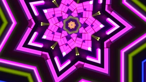 Dijital geometric show Stock Footage 212058677