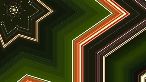 Dijital geometric show Stock Footage 213595074