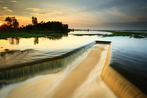 Dike ,dam Foto stock