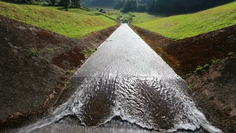 Dike in Pang Ung Stock Footage 86882685