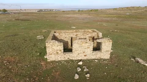 Dilapidated building Stock Footage 69058579