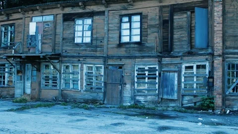 Dilapidated building, ruins Video stock 86531538