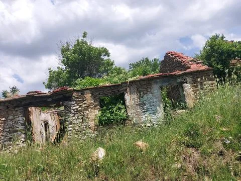 A dilapidated house Stock Photos