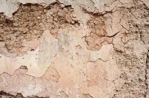 Dilapidated mud wall Stock Photos