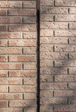 Dilatation joint between two blocks of buildings Stock Photos